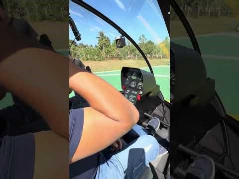 Starting engine of the helicopter 🚁