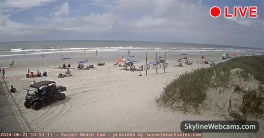 【LIVE】 Webcam Sunset Beach | SkylineWebcams