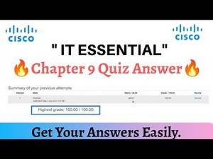 IT Essential Chapter 9 Quiz Answer | Chapter 9 Quiz Answer | CISCO | IT Essential | Abhi_shek