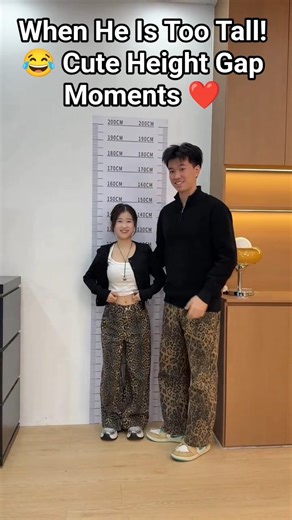 When He Is Too Tall! 😂 Cute Height Gap Moments ✨#couple #trending #ytshorts