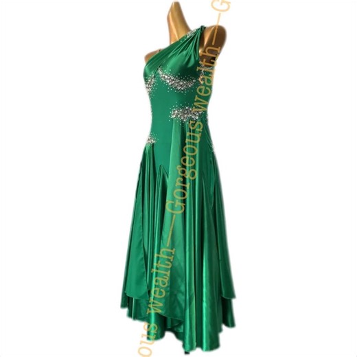 Handmade Ballroom Dance Dress: Custom Waltz Tango Foxtrot Gown - Etsy