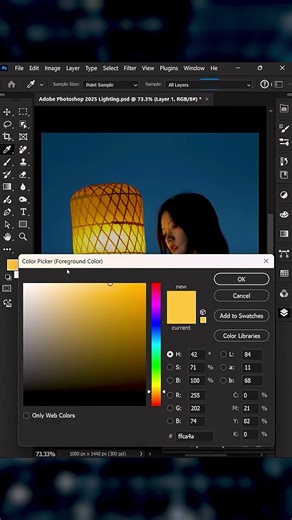 How to make realistic Light Reflection on the face in Photoshop