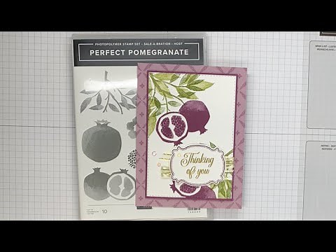 Stampin’ Up! Perfect Pomegranate Thinking Of You Card Tutorial