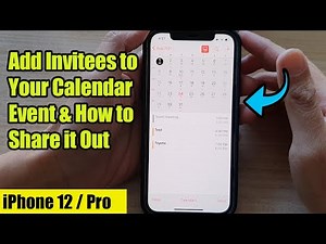 iPhone 12: How to Add Invitees to Your Calendar Event & How to Share it Out