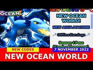 NEW UPDATE CODES [OCEAN UPDATE] Tapping Simulator! ROBLOX | 7 NOVEMBER 2022