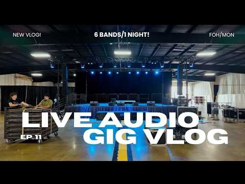 Live Audio Engineer Gig Vlog - A Day In The Life of a Freelance Audio Engineer #11