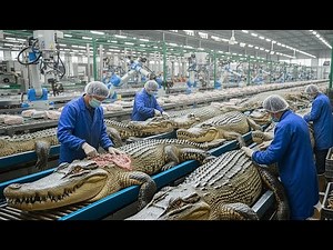 Inside the Crocodile Tannery: How Raw Crocodile Hide Becomes $10,000 Luxury Bags | Complete Process