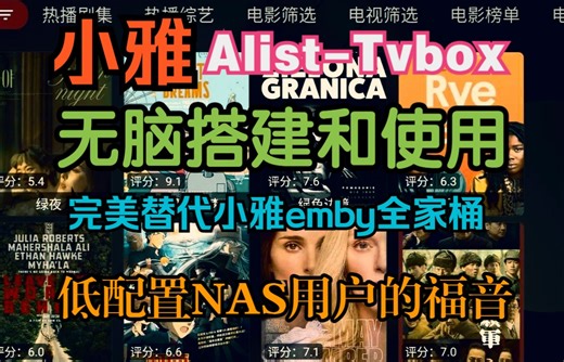 详解小雅Alist-tvbox的搭建和使用，完美解决低配nas使用小雅emby全家桶的卡顿