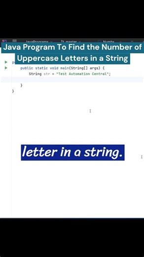harish on Instagram: "Java program to find the Number of uppercase Letters in String 🧵 Follow @codingknowledge_ for more 🔥💯 @codingknowledge_ @codingknowledge_ - Join our growing community on TELEGRAM 🚀 (Link in bio) to get access to all the resources! 🌏 Don’t forget to share with friends for more support 🫂 Let's code and grow together!🤌 Follow @codingknowledge_ for more 🚀 @codingknowledge_ 🔥 @codingknowledge_ 🔥 ___________________________________ Hashtags:- #coding #java #javaprogramm