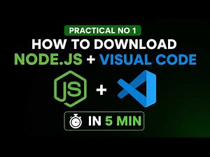 How to Download & Install Node.js + Visual Studio Code in 5 Minutes | Complete Beginner Guide