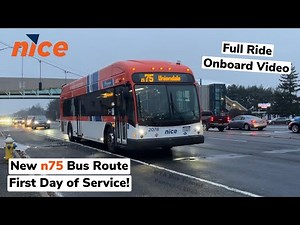 NICE Bus Special Edition! Onboard 2021 Gillig BRT+ CNG 2078 On The Brand New n75!