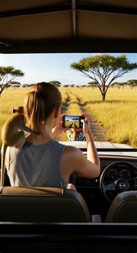 Baby Monkey Panics as Giant Tiger Charges Wild Escape Caught On Camera #wildlife #animals #nature