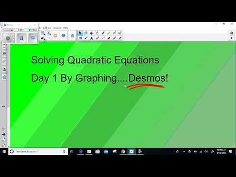Solving Quadratics by Graphing using Desmos