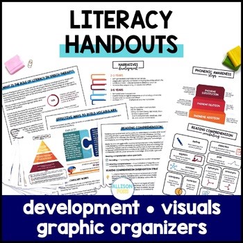 Literacy Intervention Handouts, Development, Visuals, and Graphic Organizers