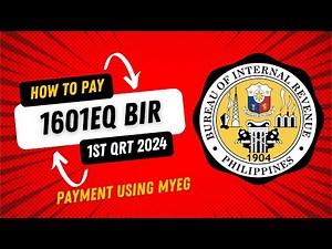 1601EQ 2024 1ST QUARTER PAYMENT PROCESS USING MYEG