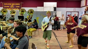 Ed Sheeran's surprise concert for high school students