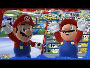Mario & Sonic at the Olympic Winter Games 2010 ⁴ᴷ All Events (Mario gameplay)