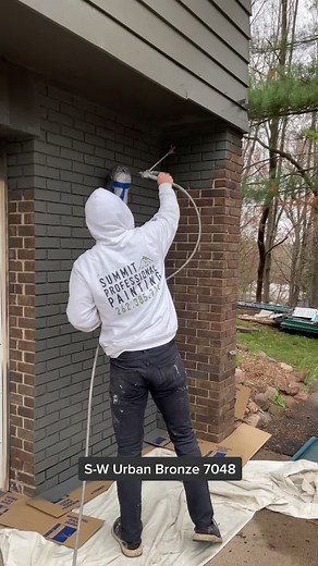 Exterior painting with Urbane Bronze and Red Brick: A Stunning Transformation