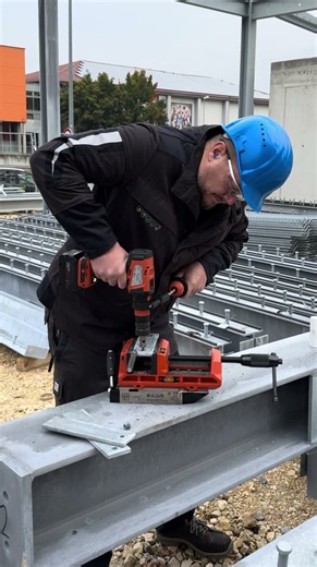 When drilling needs to be precise. Even outdoors!
