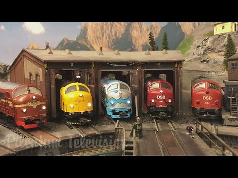 One of the most amazing Märklin model railway layouts in Denmark: Kælderkøbing Modeljernbane