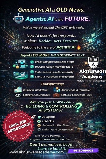 Why Agentic AI Will Replace Traditional Workflows | Agentic AI Explained in 60 Seconds #internship