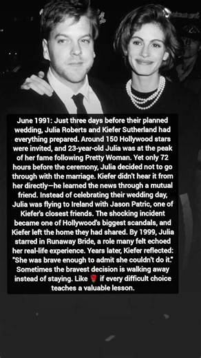 The Untold Story of Julia Roberts Calling Off Her Wedding 3 Days Before |Hollywood's Biggest Scandal