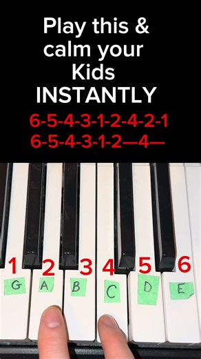 Play This & Calm Your Kids Instantly 🎹 (Easy Piano Pattern)