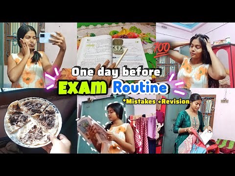 📝My Realistic *EXAM DAY* Routine ⏰🍀|| Exam Revision🔍, a stress full day & Tips #examroutine