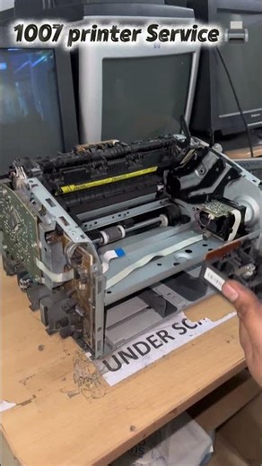 hp 1007 printer light print scanner service done👍👍