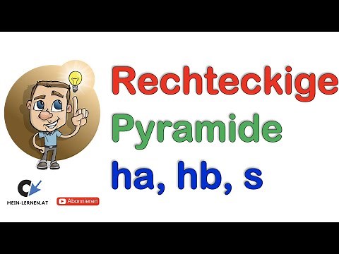 Rechteckige Pyramide Seitenflächenhöhen ha und hb
