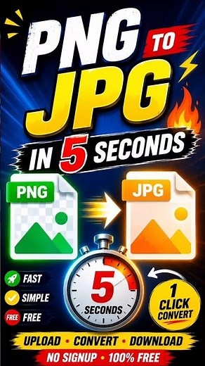 PNG to JPG in 5 Seconds 🔥 | How to Convert PNG to JPG #png_to_jpg #viralvideo #shorts
