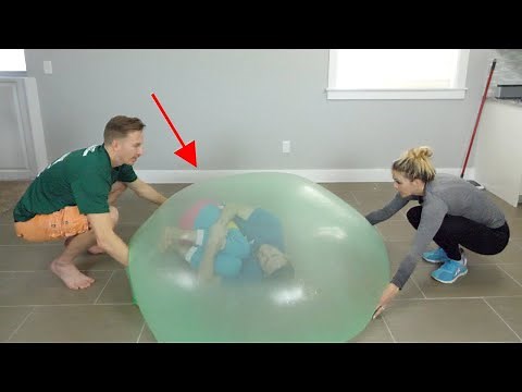 I Trapped Myself in a Giant Slime Bubble! Crazy-Huge DIY Slime Bubbles!
