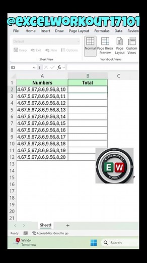 🔥Master Excel Like a PRO! Sum Multiple Numbers in ONE Cell ⚡ (FASTEST Trick!) Struggling to sum multiple numbers in a single Excel cell? 😩 Your boss gave you a task, and manual calculation takes FOREVER? ⏳ Stop wasting time! 🚀 In this video, I reveal the FASTEST Excel trick to sum numbers in one cell with just a SIMPLE FORMULA! No more tedious work—just drag and DONE! ✅ 💡 What You’ll Learn: ✔️ How to split & sum numbers in one cell instantly ✔️ The secret Excel formula your boss doesn’t know