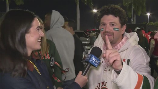 The Indiana Hoosiers capped off an undefeated 2026 season Monday night by capturing the school’s first college football national championship in a 27-21 victory over the Miami Hurricanes. NewsNation's Brooke Shafer has the reaction from Miami fans outside Hard Rock Stadium. | NewsNation