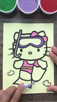 Hello Kitty go swimming