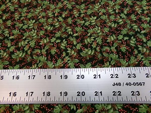 Wilmington Prints, Winter Forest, Black Holly & Berries - Etsy