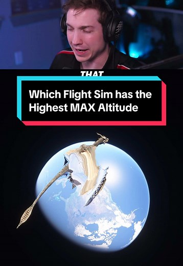 Which Flight Sim has the Highest MAX Altitude #flightsim #xplane #msfs #ptfs #geofs