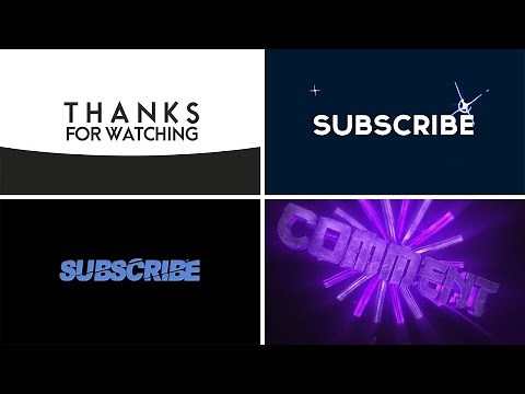 Free YouTube Thanks For Watching Template | No Copyright | Outro Template