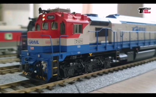 【韩国Hantrack HO铜车火车模型•EMD GT26型内燃机车（韩国型号7400）•搬运】鐵道鉄道火车迷轨道交通十六番hoscaletrain(:D)∠)