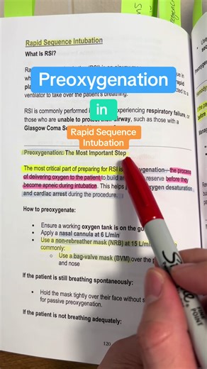 Preoxygenation Techniques for Rapid Sequence Intubation
