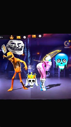 Duo Characters Fight troil face Totutial😈 #shorts #viral