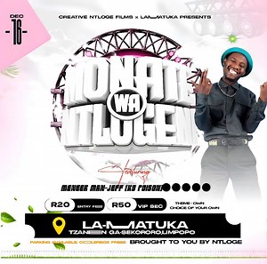 16 December Are kopaneng La-Mmatuka with @Maneer Man-Jeff on the lineup🔥Entrance R20 VIP R50💃#AreyeniNtlogeni | Maleto Ntloge