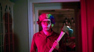 Psycho clown with an Axe