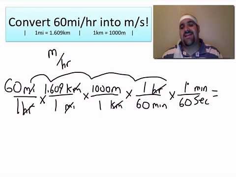 Converting Speeds (mi/hr to ft/s)