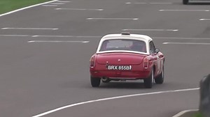Our own Ed Foster gives it everything he's got in the MGB... on three wheels! Watch all Saturday’s #79MM action on our YouTube channel | The Goodwood Revival