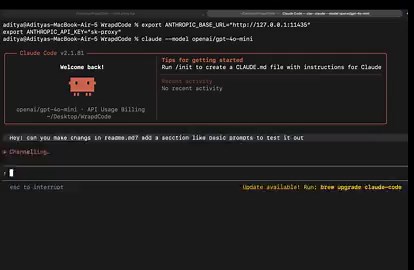 Introducing WrapdCodeClaude Code with Bring Your Own Model1. Use GPT, Gemini, Llama, Mistral - 300+ models2. Same Claude Code UI, zero changes3. Plug in your API key and goStop being stuck on one model.
