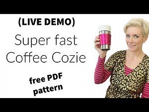 Sew a Quick Coffee Cozie - I'm using soft vinyl!