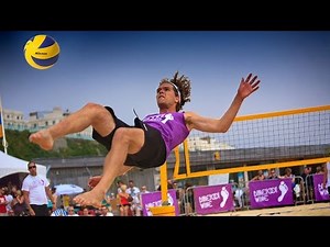 Volleyball + Football = Footvolley