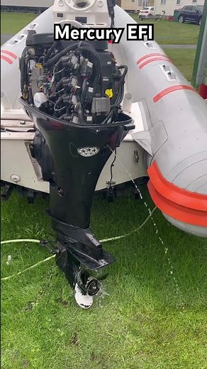 Mercury 60 EFI 4 Stroke Outboard Test Run - New Water Pump Impeller