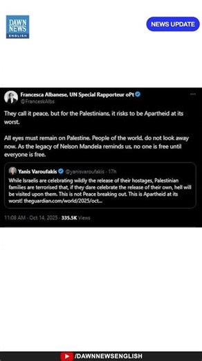 All Eyes Must Remain on Palestine: UN’s Francesca Albanese Notes Risks of ‘Apartheid’